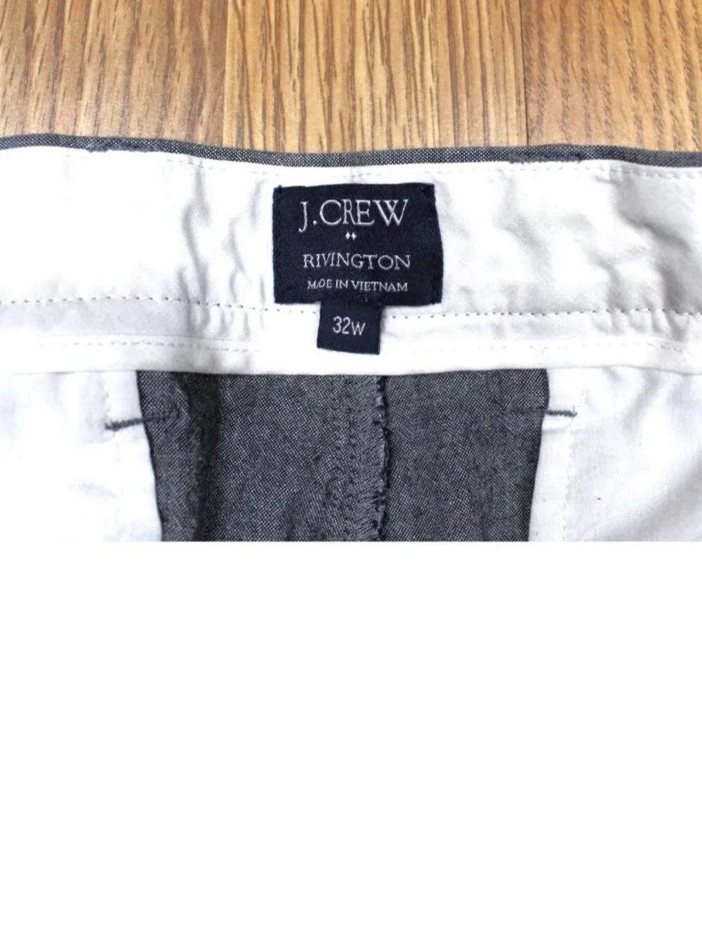 J.CREW RIVINGTON SHORTS 100% COTTON GRAY Sz 32